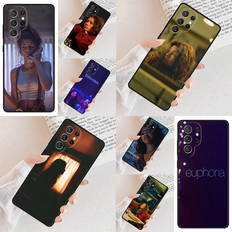 Coque de téléphone portable American TV Euphoria Zendaya Rue pour Samsung Galaxy S26 Ultra S25 S24 S23 S22 S21 S20 Note10