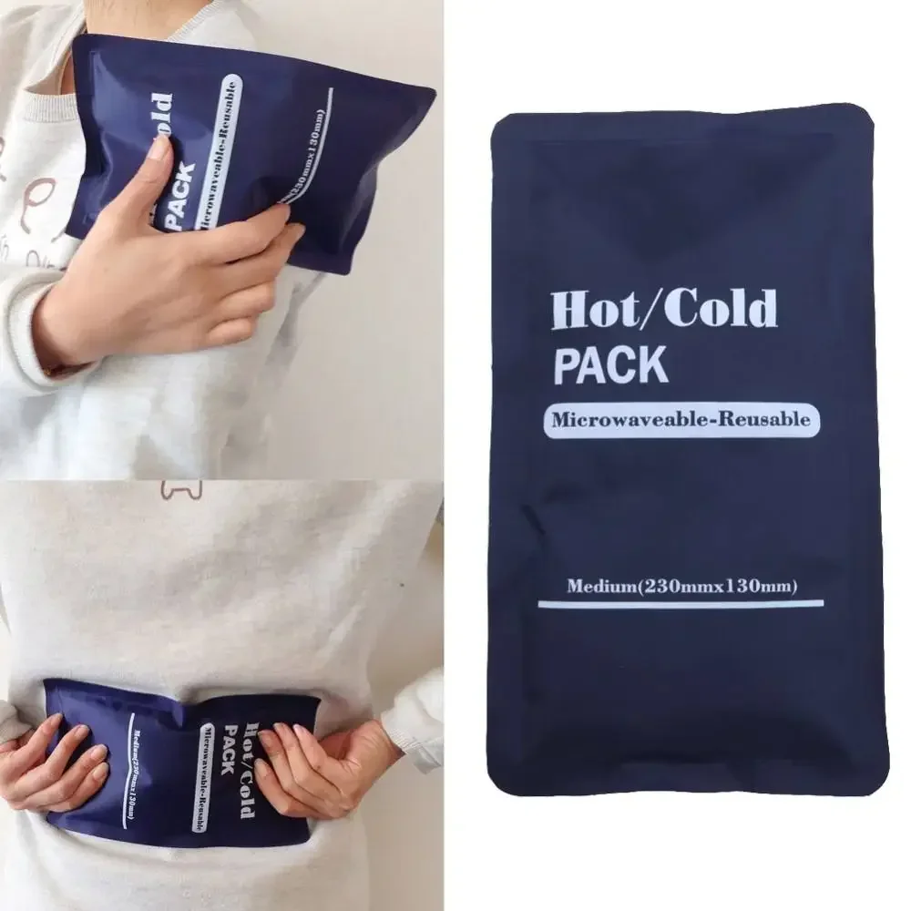 Portable Ice Bag Reusable Gel Frozen Hot and Cold Pack Professional Ice Bag Outdoor Travel Cooler Bag for Legs Knee Headaches