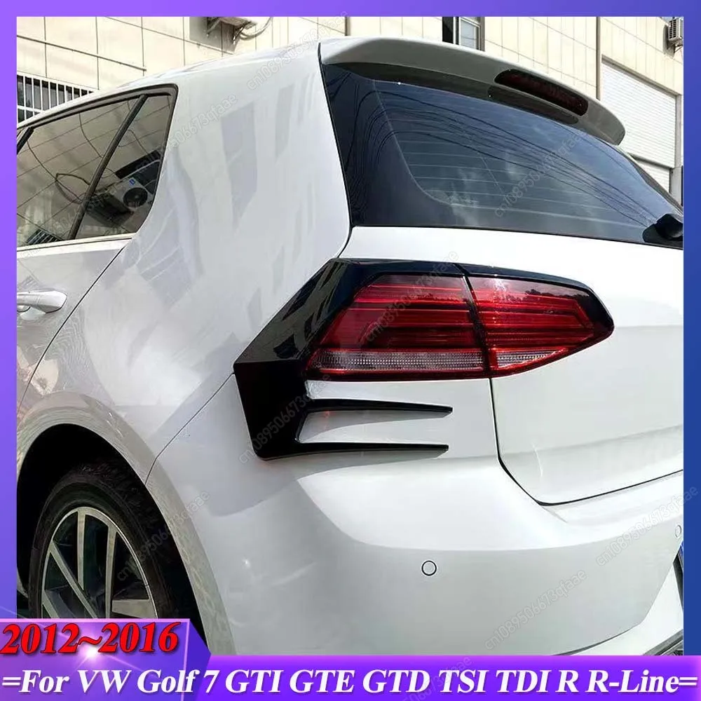 

For VW Golf 7 GTI GTE GTD TSI TDI R R-Line 2012-2016 ABS Car Rear Bumper Splitter Surround Rear Taillight Cover Body Kits Tuning