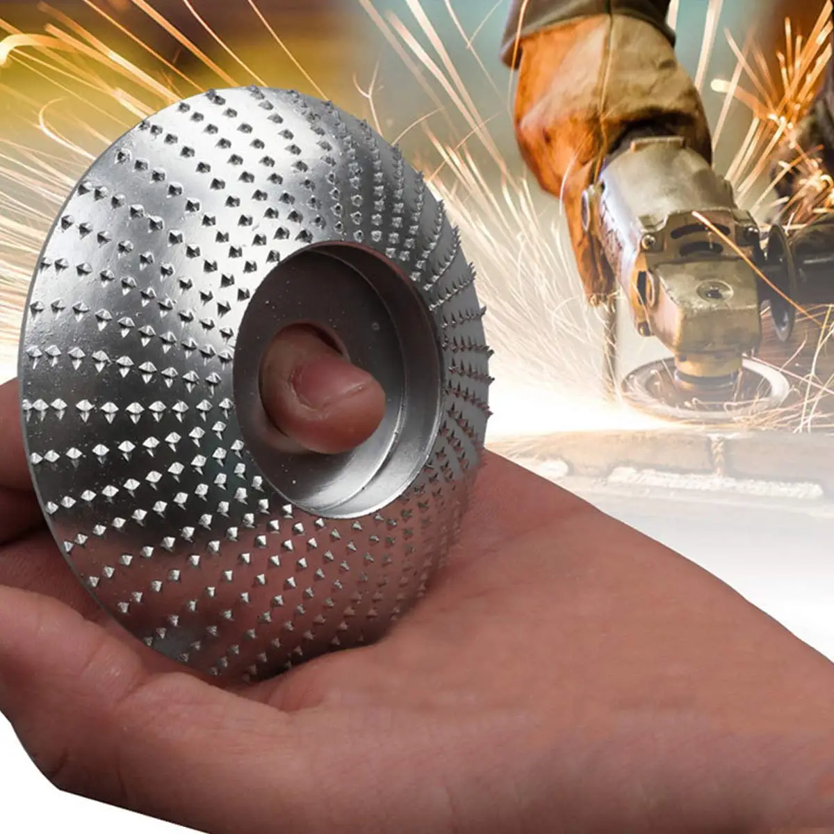 Angle Grinder Disc 3.3'' Tungsten Grinding Wheel Carving Abrasive Disc Sanding Wheel Shaping Polishing Plate 4 inch Flap Discs