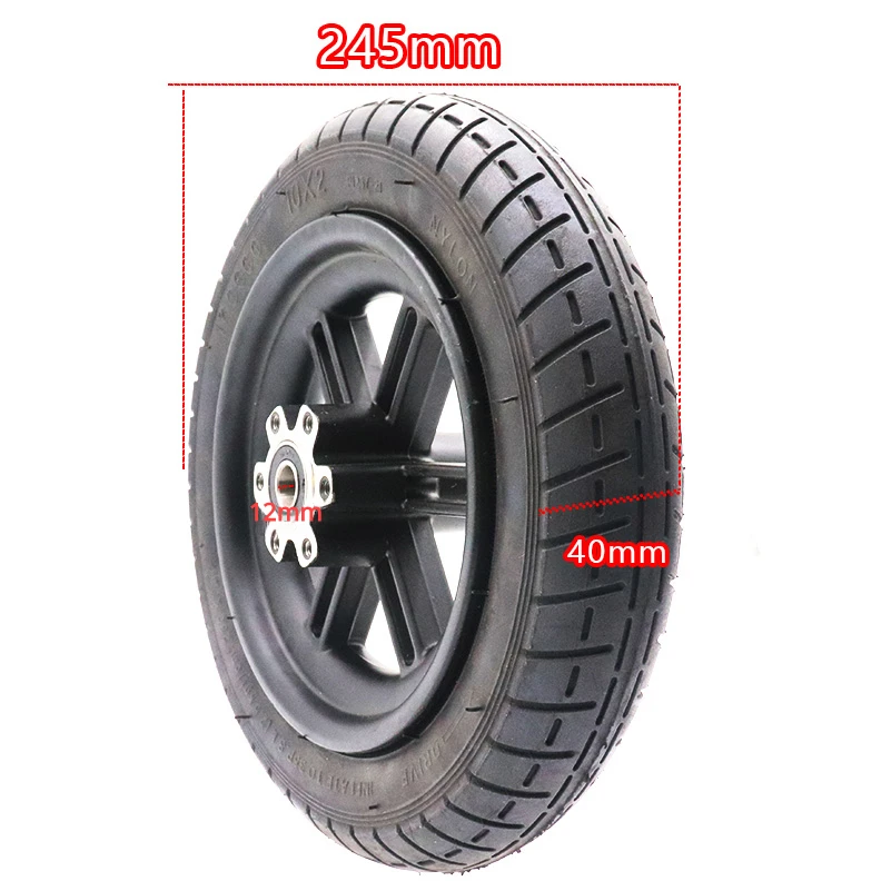 10 Inches Updated Tires for Xiaomi MiJia M365 E-Scooter Rear Wheels Tire 5 / 6 Holes Disc Brake Scooter Thicken Inflation Wheels