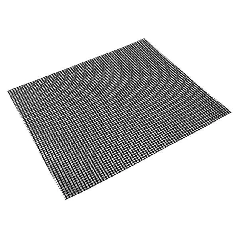 Set Of 6 Grilling Mesh Mat Heavy Duty Reusable Grill For Gas Charcoal Pellet Grill Black