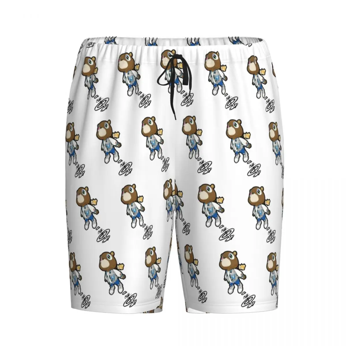

Мужские винтажные шорты-пижамы Custom Kanye West Dropout Bear Chicago для сна и отдыха
