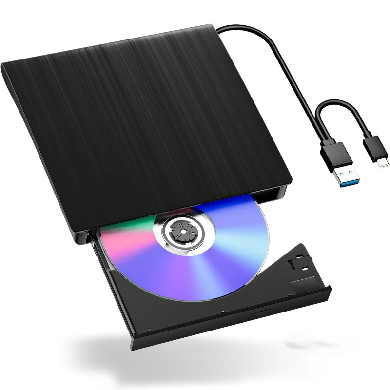 

External optical drive notebook universal dvd burner external brushed optical drive mobile disc burner