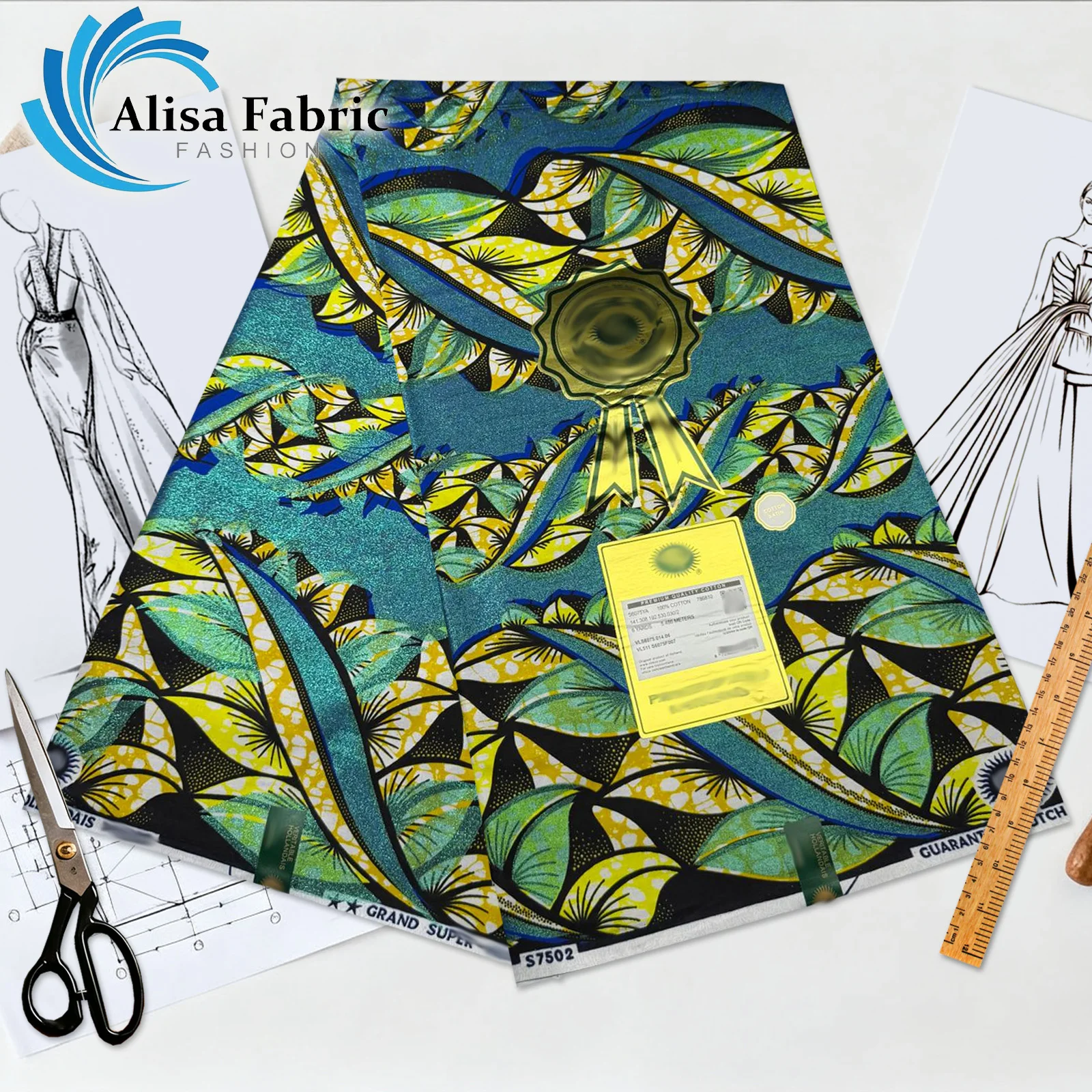 

African grand super cotton fabric 2025 high quality 6yards veritable guaranteed nigerian fabric for man and woman