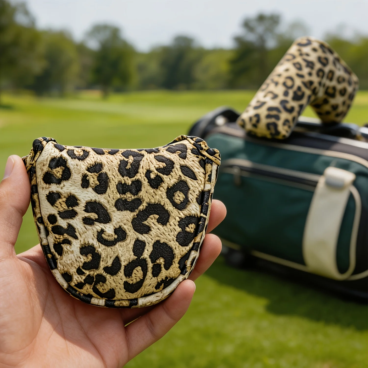 1pc Leopard Print Golf Putter  - Putter Mallet Blade ulasan dan harga