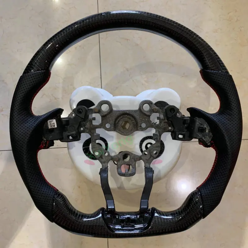 Customize 100% Carbon Fiber With Leather / Alcantara Steering Wheel For Mazda CX4 CX-4 CX5 CX-5 CX30 CX-30