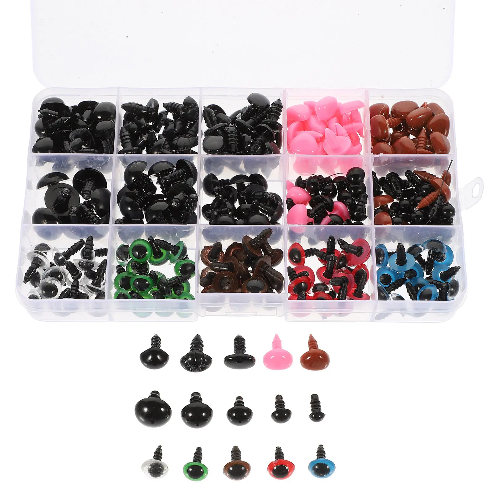 

Box Animal DIY Safety Eyes Noses Plastic Craft 3D Effects Lifelike Handicrafts Home Decoration Classroom Projects