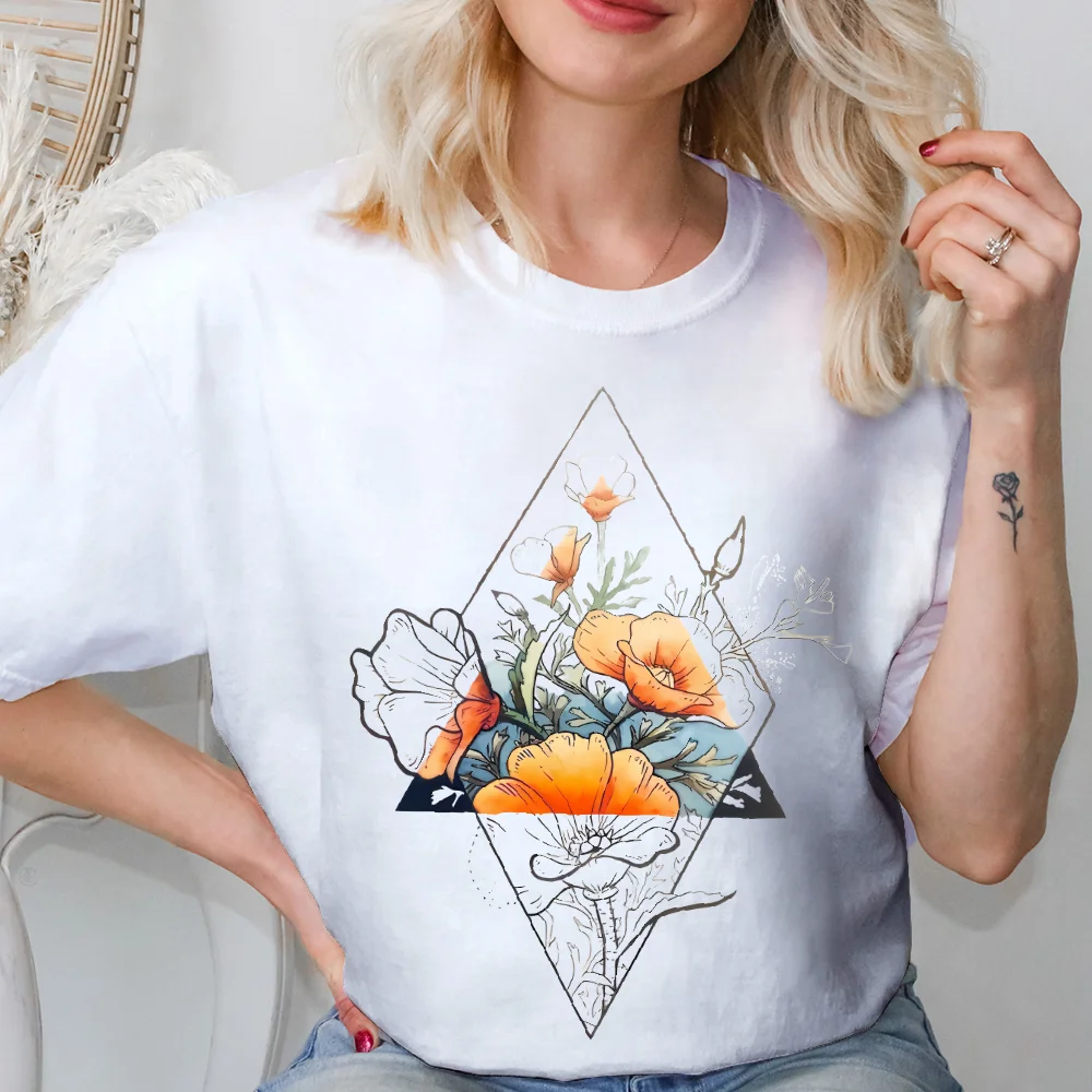 

Hand-Painted Style, Fresh, Korean Style T-Shirt, Hand-Painted Abstract Tee Women, Y2k Graphic Design, Oversized Summer Top, 2025