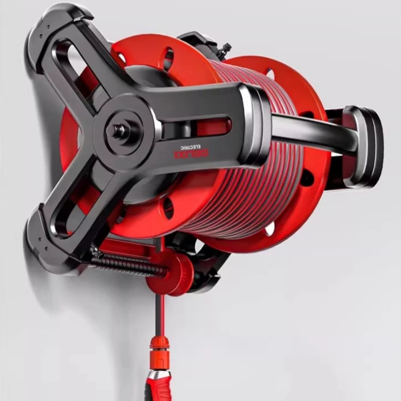 Water Hose Reel Wall Mount Heat Gun Vegetable Garden Watering Pipe Magic Orchard Landscaping Gardening Accessories Car Wash PVC