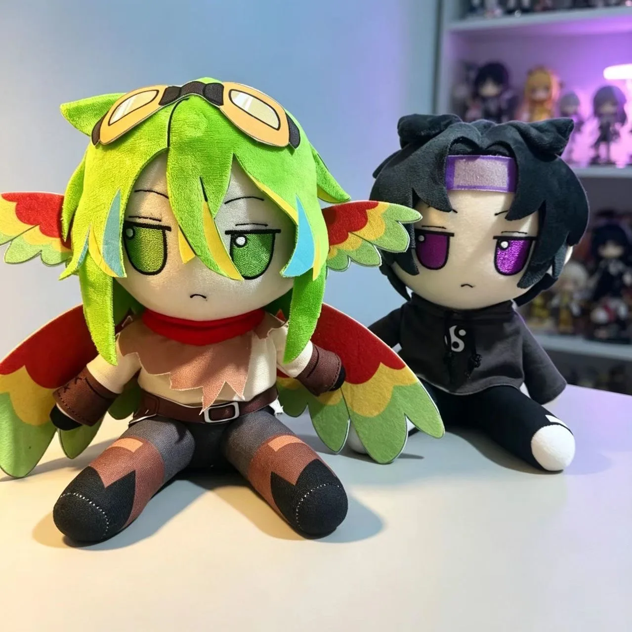 20CM Anime odysseyduo parrotX2 wifies Plushie Stuffed Game Plush Toys Doll Decorative Pillow Figure Birthday Xmas Doll