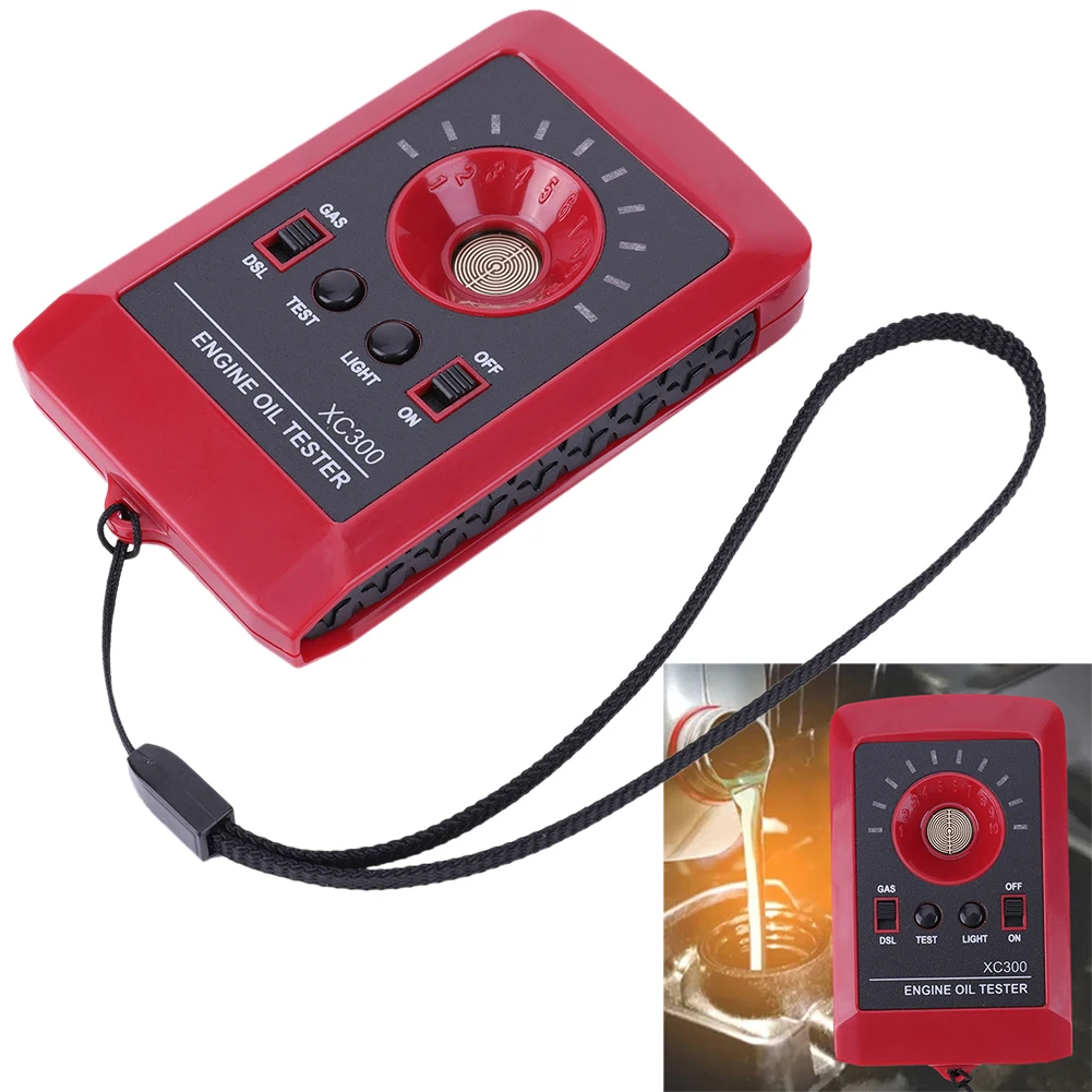 

Gas Diesel Analyzer 12V LED Digital Automobile Car Oil Quality Tester Motor Engine Detector Car Oil Quality Tester