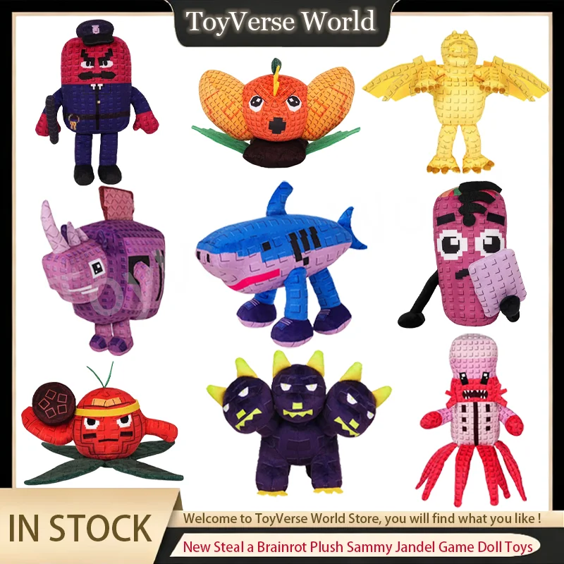 

New Steal a Brainrot Plush Sammy Jandel Game Doll Plants Vs Brainrots Plush Toy Cartoon Cute Soft Anime Figure Birthday Gifts