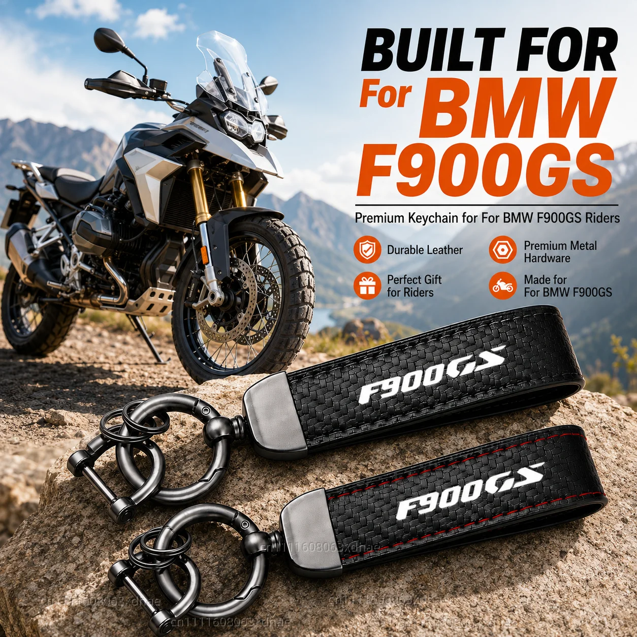 High-Grade Leather Motorcycle Keychain Holder Keyring Accessories For BMW F900GS ADVENTURE F 900 GS ADVENTURE F 900GS ADV 2024