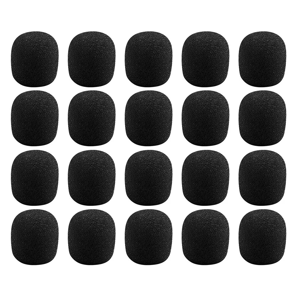 

40 Pcs Sponge Covers for Mic Mini Lapel Microphone Small Professional Accessories Protector
