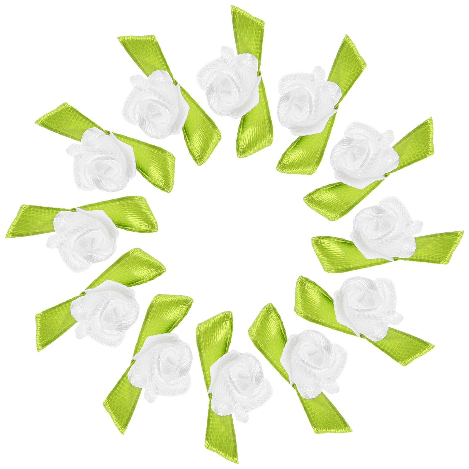 

500Pcs Small Satin Rose Heads Mini Faux Flowers for DIY Wedding Party Garland Craft Decoration White Small White Rose