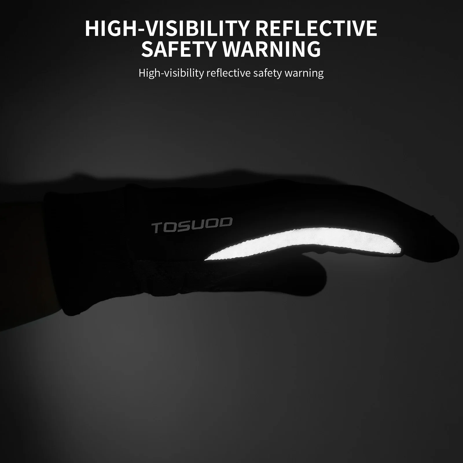 TOSUOD Winter-Fahrradhandschuhe, Touchscreen, thermisch, warm, mit vollen Fingern, rutschfest, stoßdämpfend, MTB-Mountainbike-Handschuhe, für Outdoor-Sportarten – Detail 12