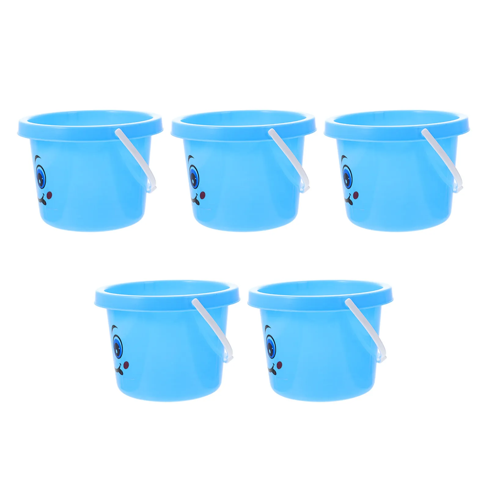

5Pcs Kids Sand Buckets Sturdy PP Material Beach Sand Holders for Children Outdoor Seaside Playing Tools Promoting Creativity