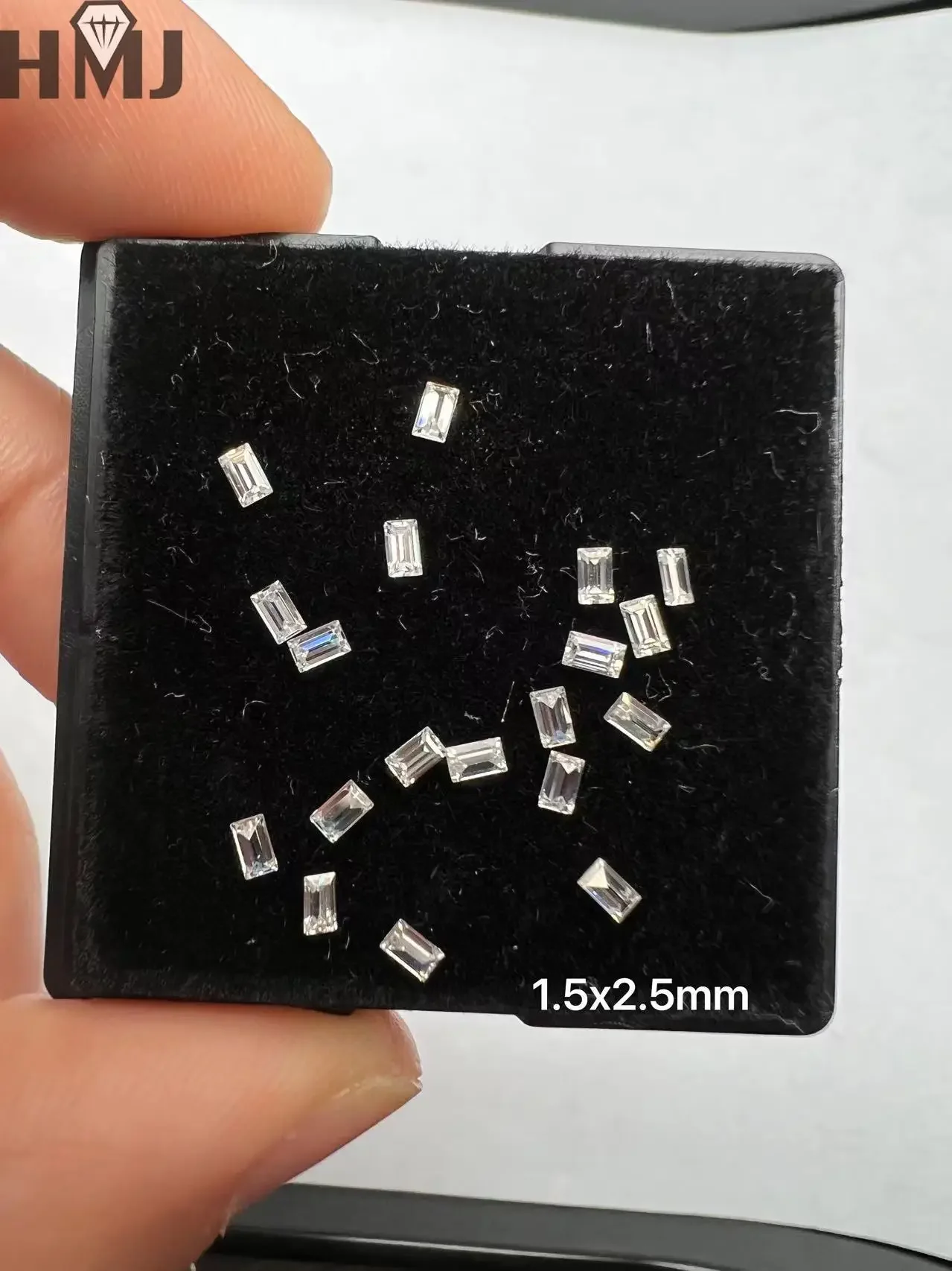 Loose Moissanite Diamond Baguette Step Cut 0.5ct D Color VVS1 Clarity for Rings Necklace Jewelry Making with GRA Certificate