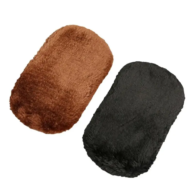 4pcs Shoes Polishing Glove Multifunctional Leather Shoe Polishing Cleaning Cloth Portable Soft Plush Shoes Shine Cloth Handheld