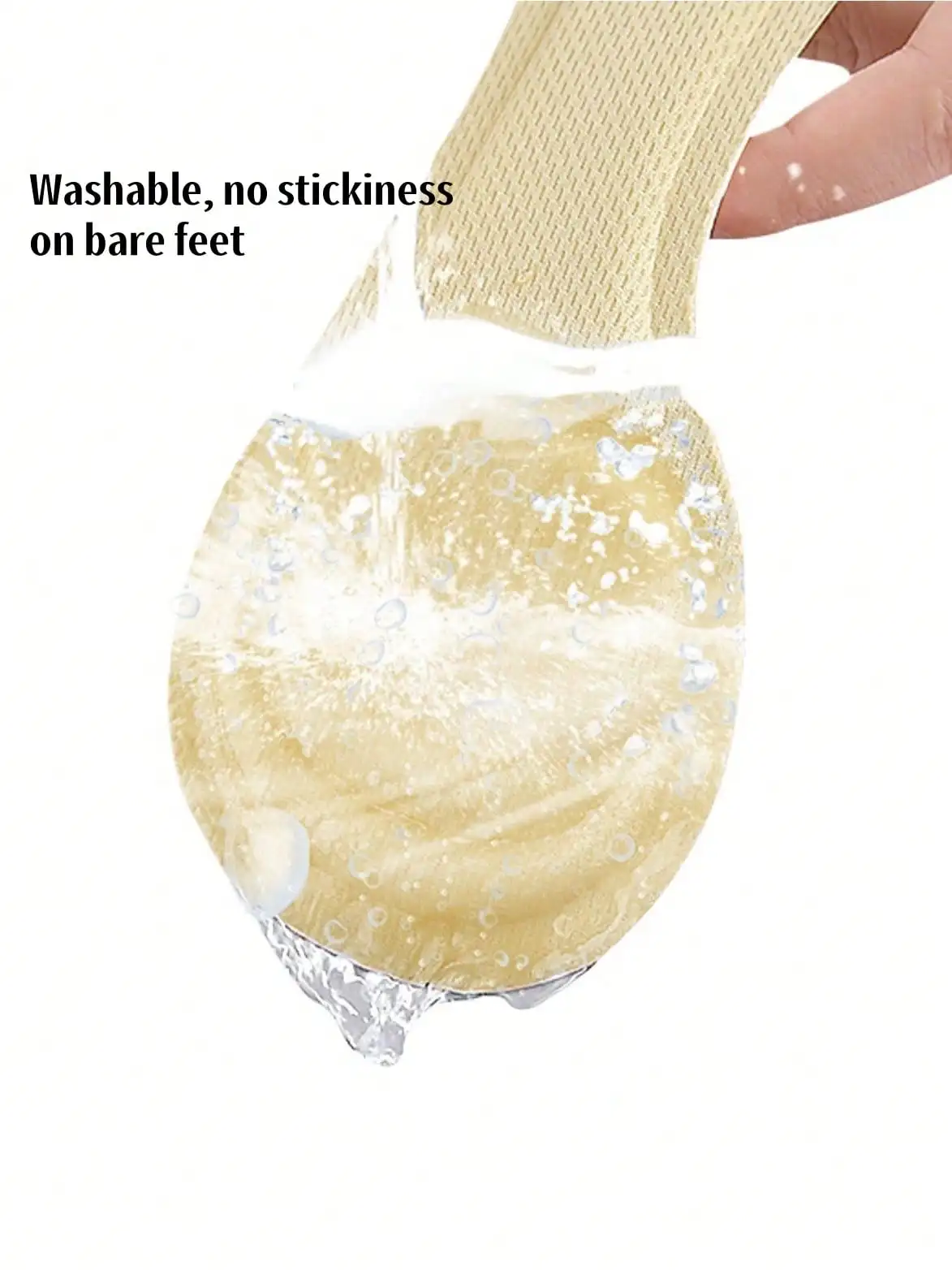 3/4-Sandalen-Einlegesohlen für Damen | Schweißabsorbierende, rutschfeste, selbstklebende Polster, atmungsaktives Kissen für Fersen, Sommer-Strandbekleidung – Detail 4