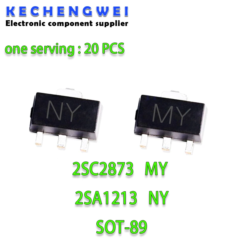 20 sztuk nowych i oryginalnych tranzystorów SOT-89 2SC2873 MY 2SA1213 NY