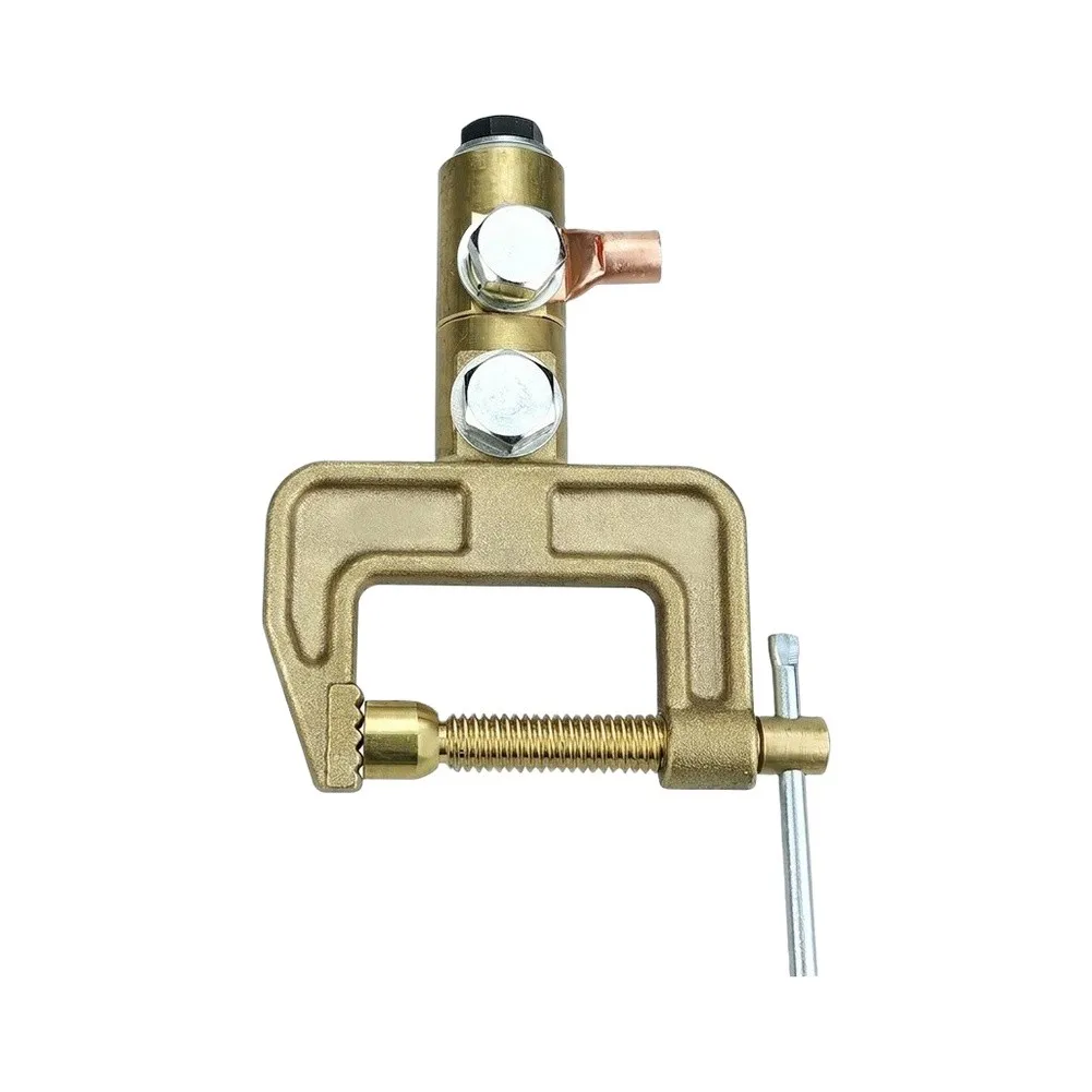 C-Clamp Grounding Welding Ground Clamp For Workshop Grounding Reliable Grounding Connection High Conductivity Brass