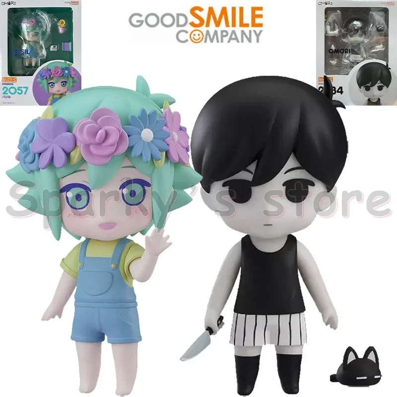 GSC Original NENDOROID 2057 2284 OMORI Anime Figure BASIL Omori Action Figure Toys For Boys Girls Kids Children Birthday Gifts