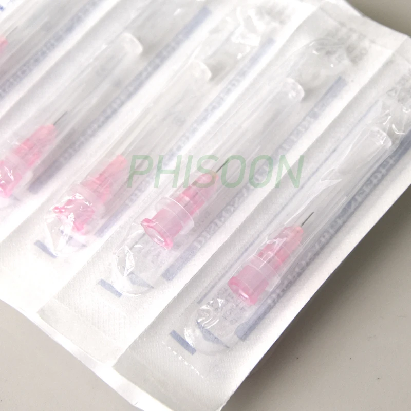 32G 4mm needle Piercing Transparent Syringe Injection glue Clear Tip Cap For Pharmaceutical injection needle 32G 4mm 13mm