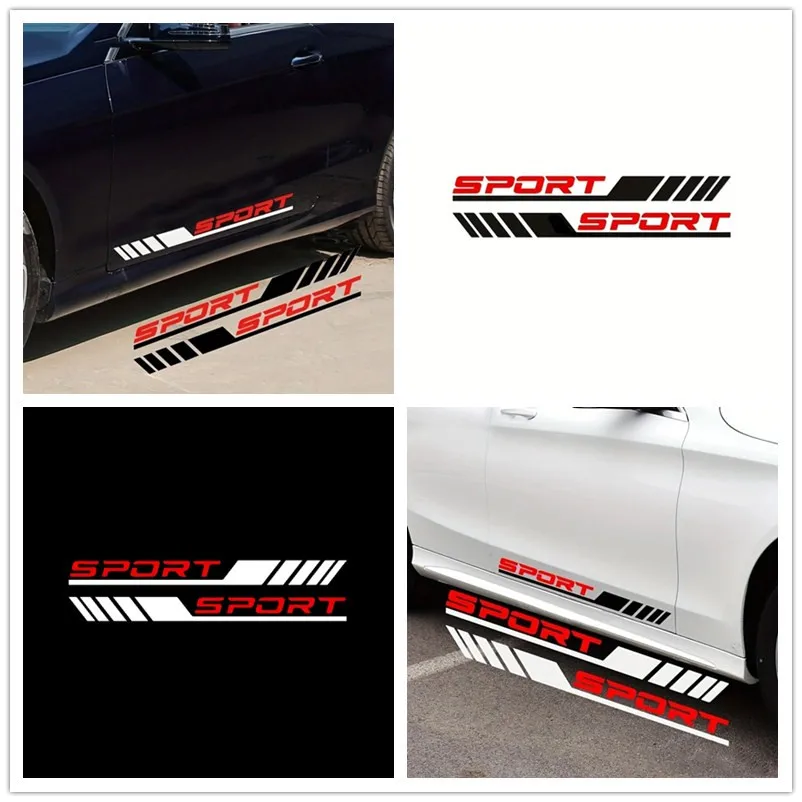 

Автомобильная наклейка, стильная спортивная диагональная полоса, наклейки на дверь автомобиля, виниловая наклейка, автомобильные аксессуары