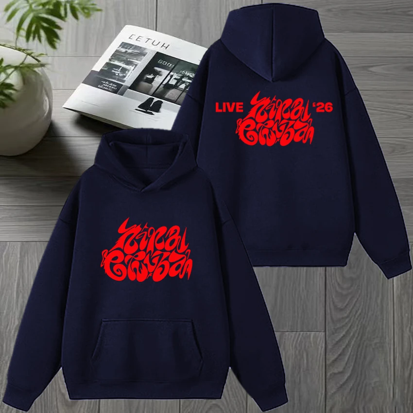 2025 جديد حار مغني الراب نينا تشوبا ألبوم جديد جولة مزدوجة الوجهين طباعة البلوز للجنسين موضة Y2k هوديي الرجال النساء الصوف البلوفرات #3