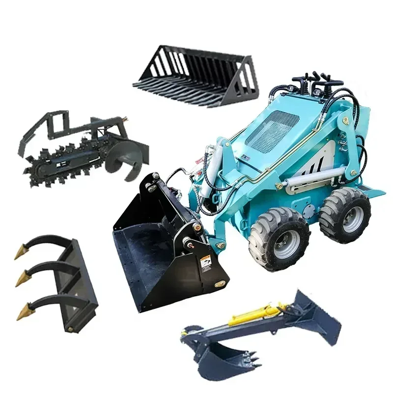 cheap mini skid steer loader  mini skid steer loaders wheel loader mini 500kg 400kg