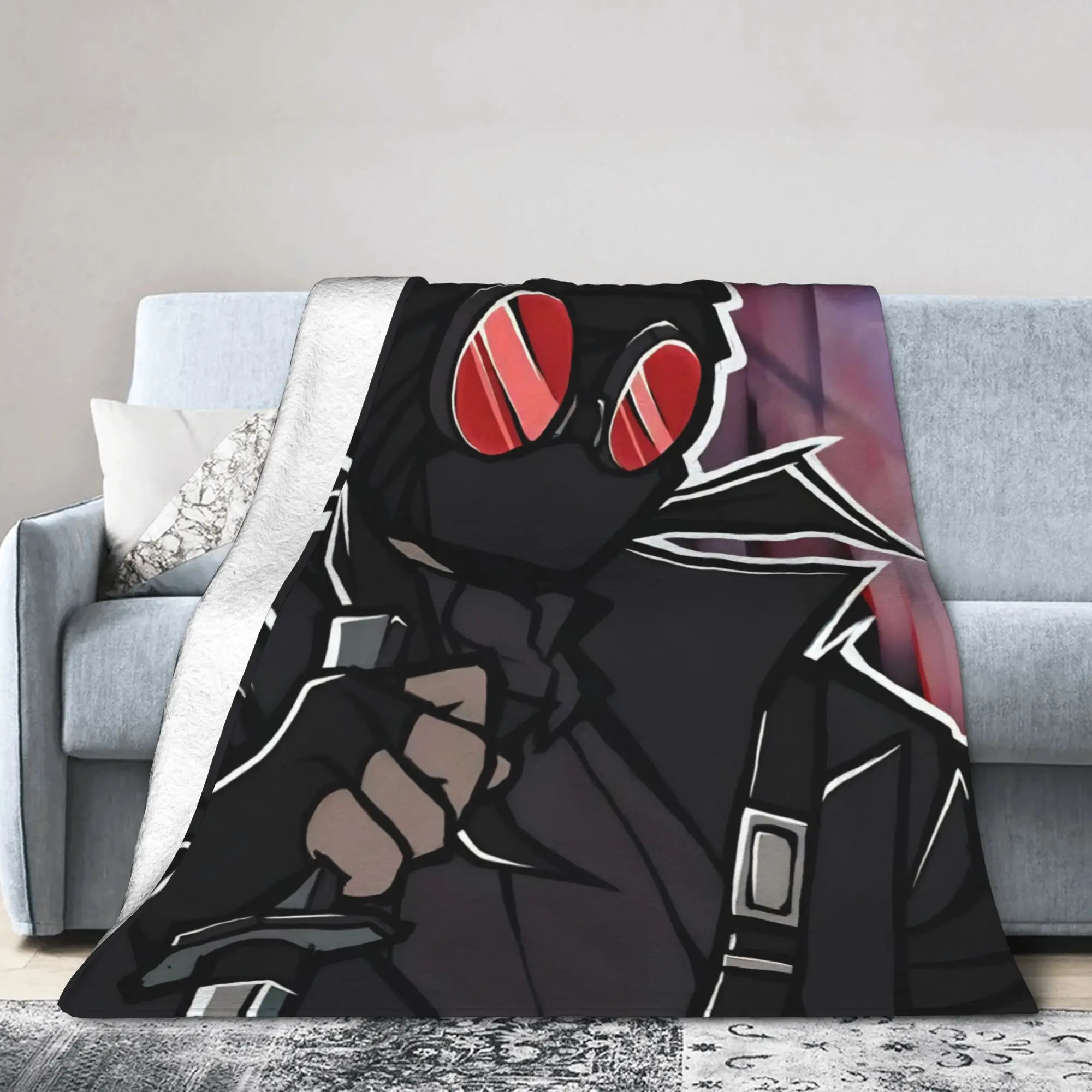 MADNESS COMBAT Hank Blankets Fleece  Cozy Super Soft Throw Blanket for Bedding Bedspread