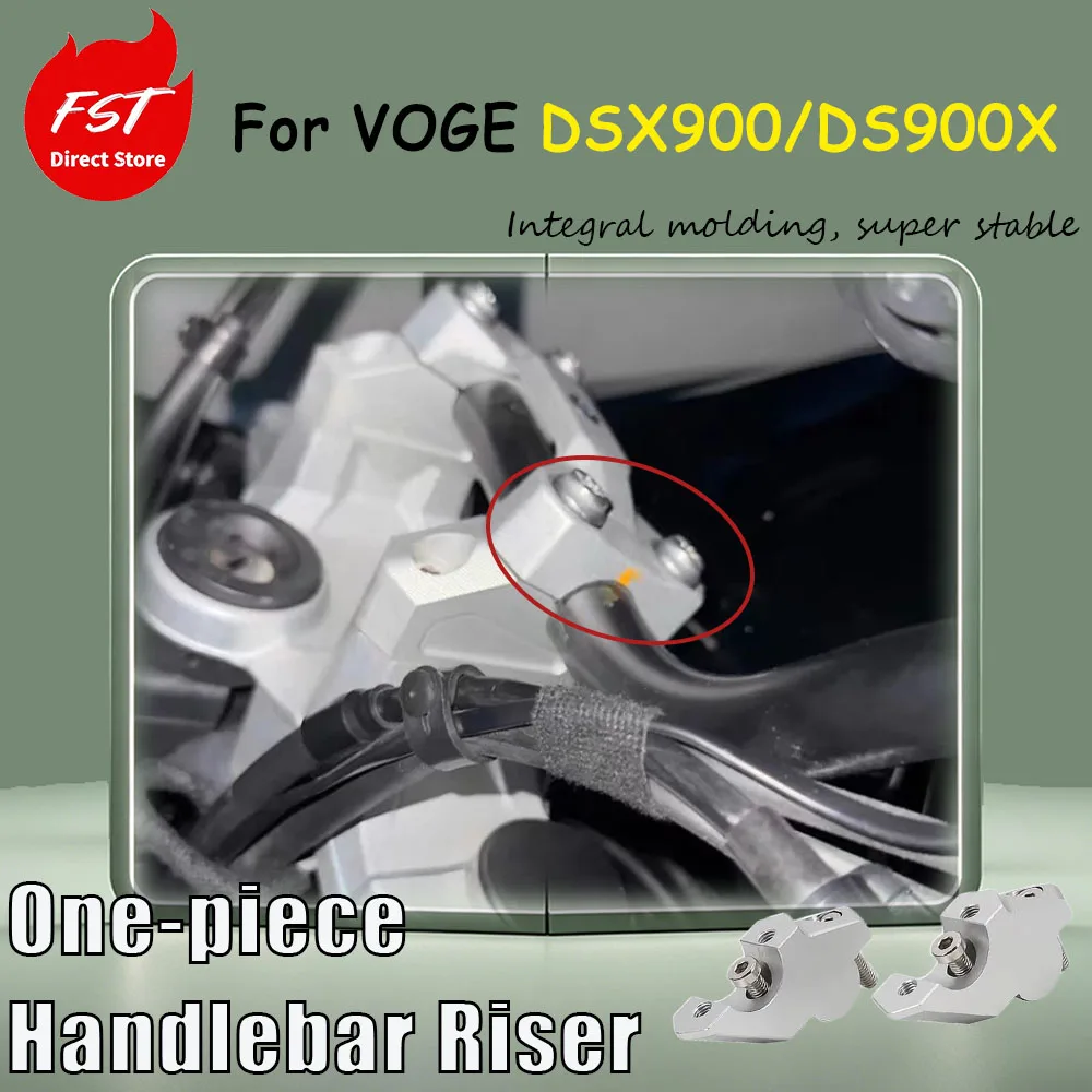 For VOGE DSX900/DS900X Rear Aluminum Handlebar Upgrade Kit with Heightened and Rearward Shifted Design