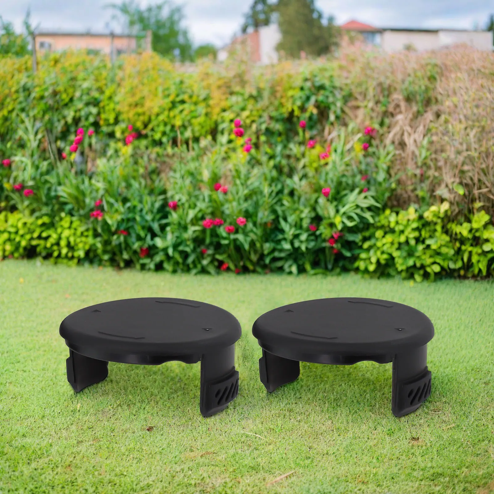 Set of 2 Spool Cap Covers for Hyper Tough String Trimmer HT19-401-003-06 and HT19-401-003-07 Grass Eater Accessories