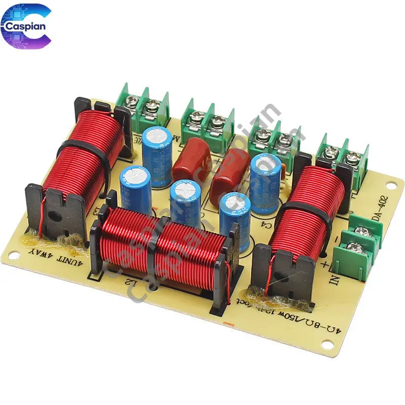 

HiFi speaker divider, one high, one medium, two low frequencies, four channel splitter board,solder free DIY home audio system