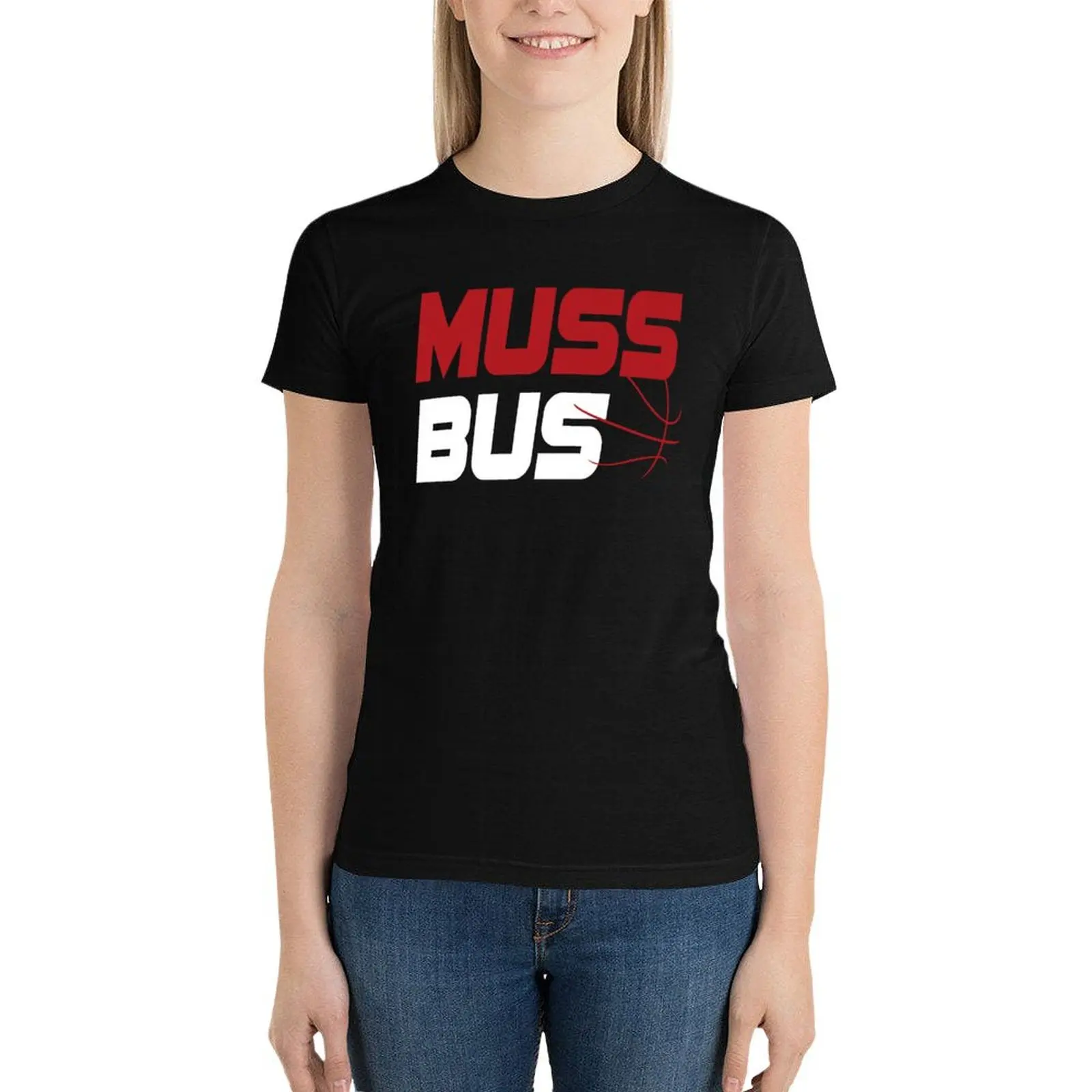 All Aboard The Muss Bus T-Shirt summer tops cute tops tops oversized cropped t shirts for Women