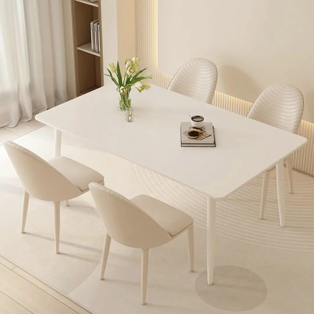 Style crème, blanc, table à manger, ardoise, combinaison, style nordique, ménage