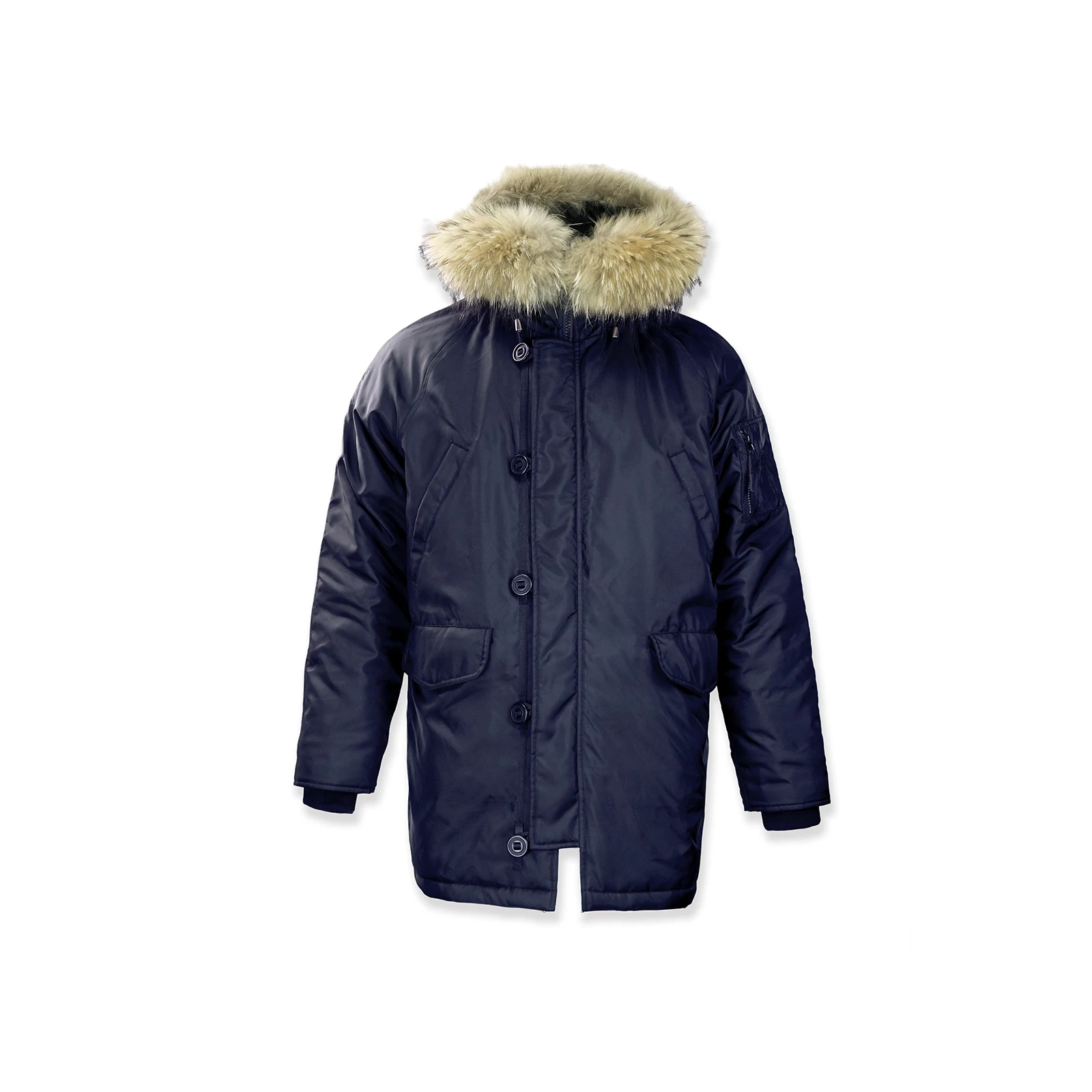 MAUHUSO-abrigos largos de invierno para hombre, cortavientos cálido con capucha hinchada, chaquetas gruesas aisladas con capucha Primaloft