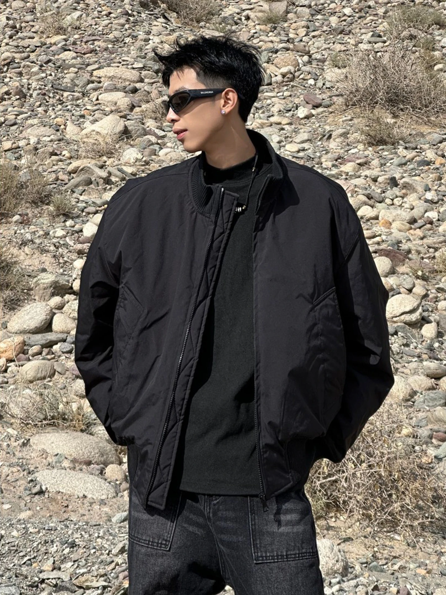 

Cleanfit ort Flight Jaet Хлопковое мужское зимнее морозостойкое хлопковое пальто с воротником-стойкой в американском стиле Верхняя одежда