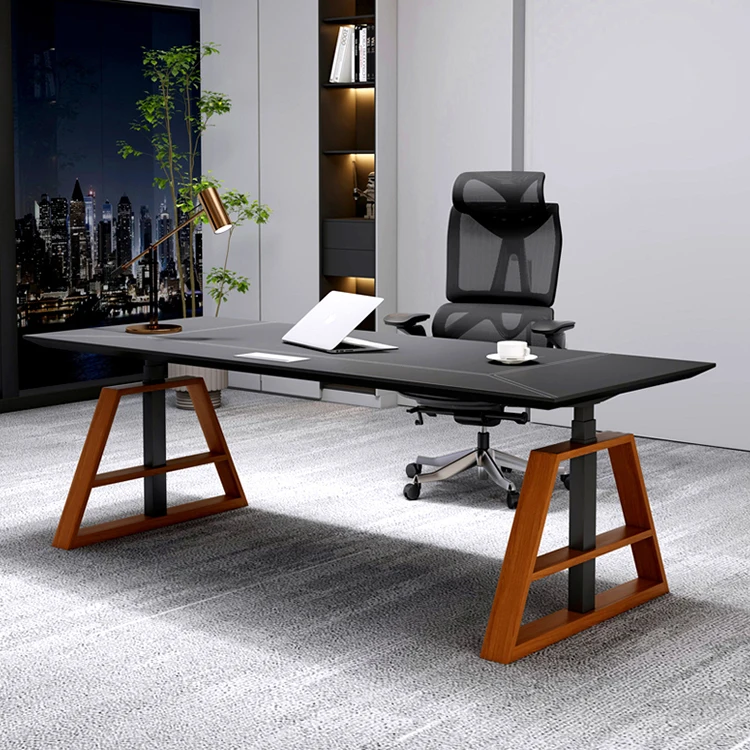 Modern design office furniture, metal desk base, functional desktop and office desk, adjustable design