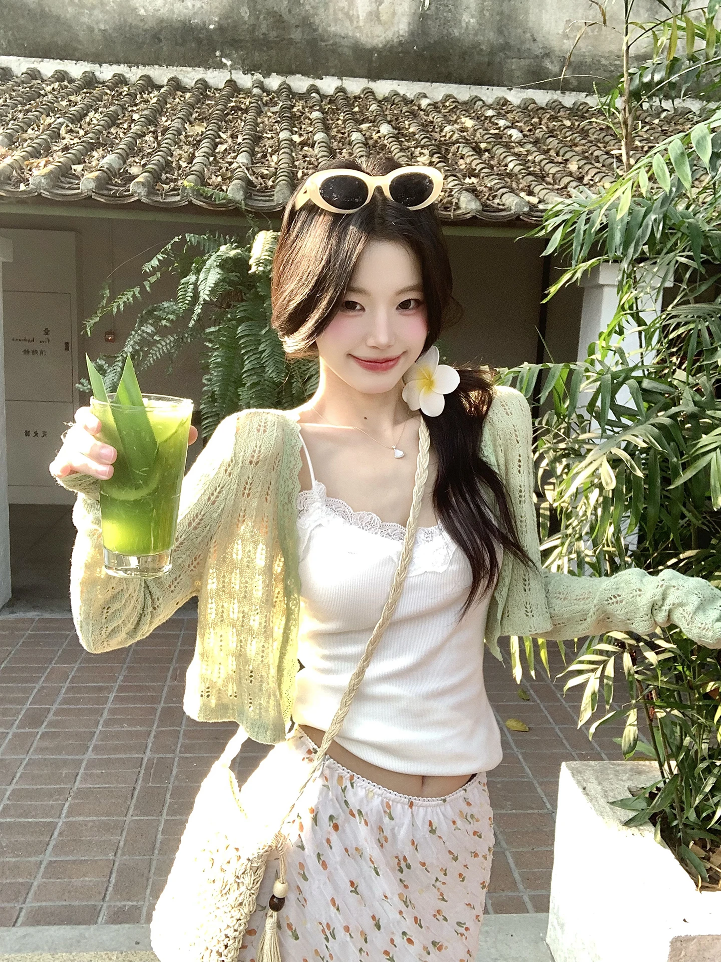 

een Knitted Hollow out Long Sve ort Coat for Women Country Girl Sle Commute Faion Straight Cut A-Line Outerwear