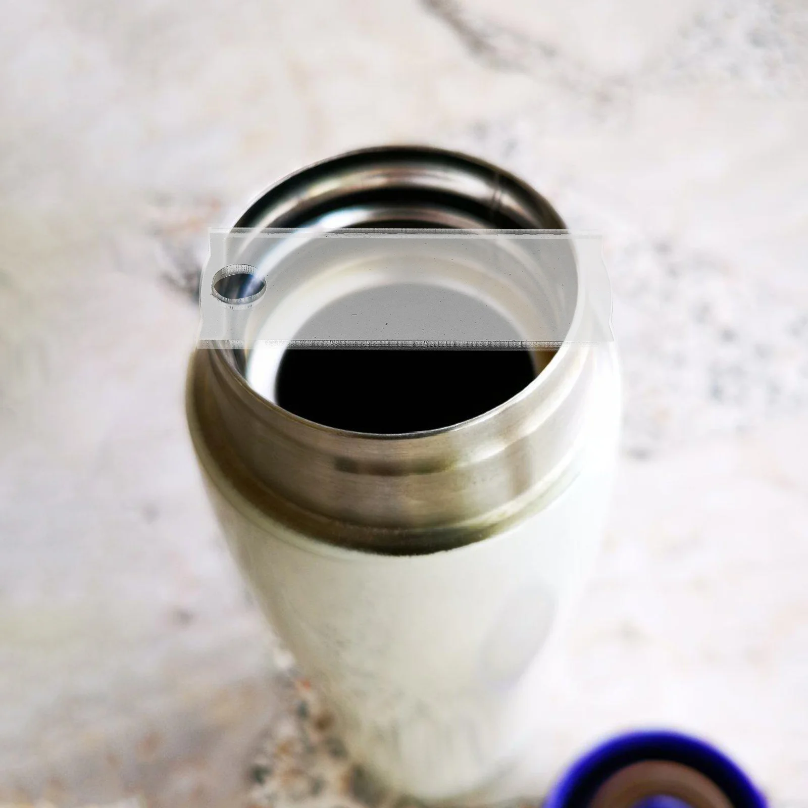 5 pièces tasse remarquable décor nom Badge pour gobelet Sublimation blanc acrylique bricolage étiquette plaque bureau école hôtel personnel utiliser nom vierge