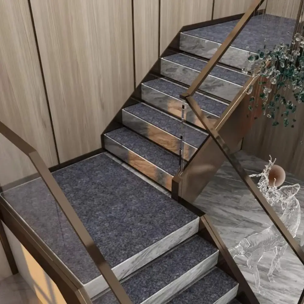 New 76X20cm Staircase Mat Non-Slip Self-adhesive Door Mat Soft Stripe Safety Protection Cover Pads Home Decor