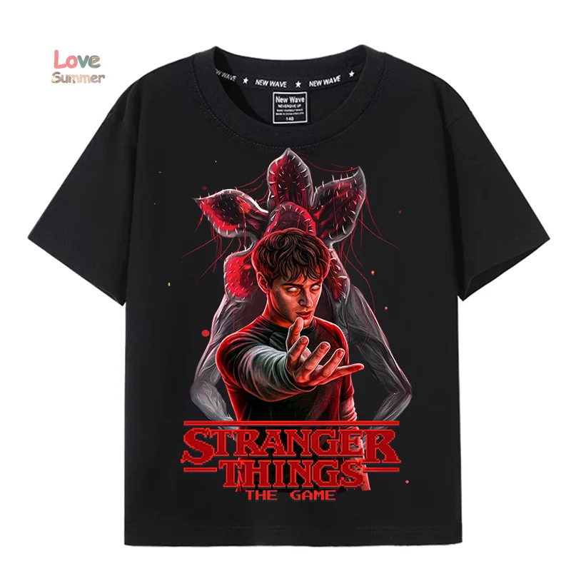 

2026 children Printed Hellfire will byers Pattern, Fierce Demon Sports Casual Short Sleeved, unisex T-shirt