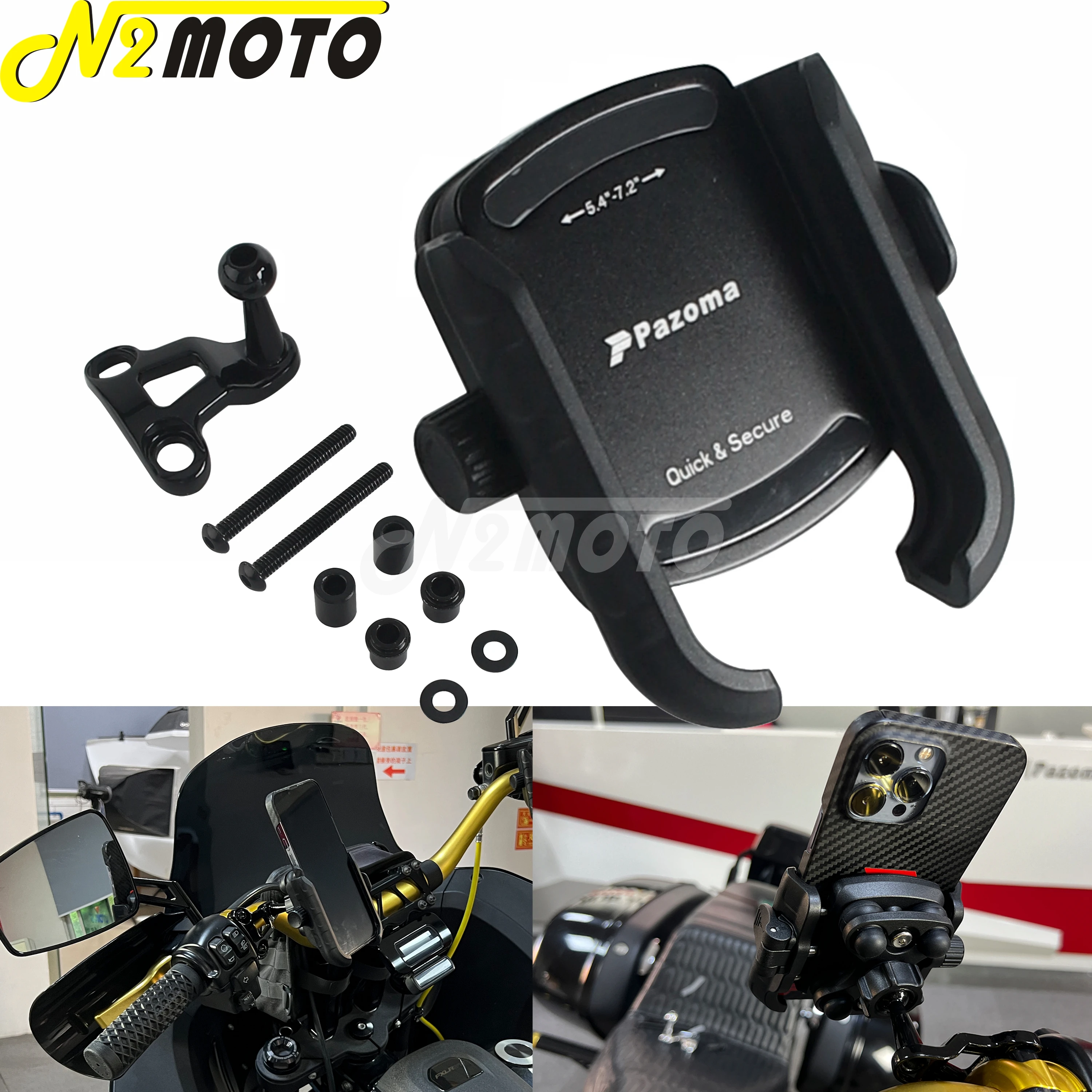 

Регулируемый держатель для мобильного телефона на руль мотоцикла для Harley Road Glide 2015-2023, кронштейн для телефона с GPS, комплект для крепления на подставке