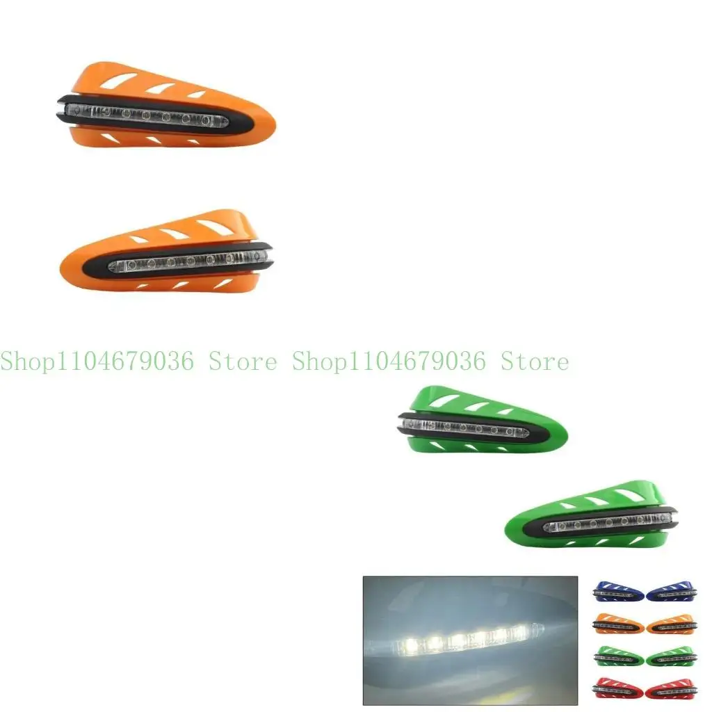 

652F 1 Pair Turn Light DRL Cover Waterproof Protector Cover Motorcycle Hand Guard Shield 7/8" 22mm Handguard