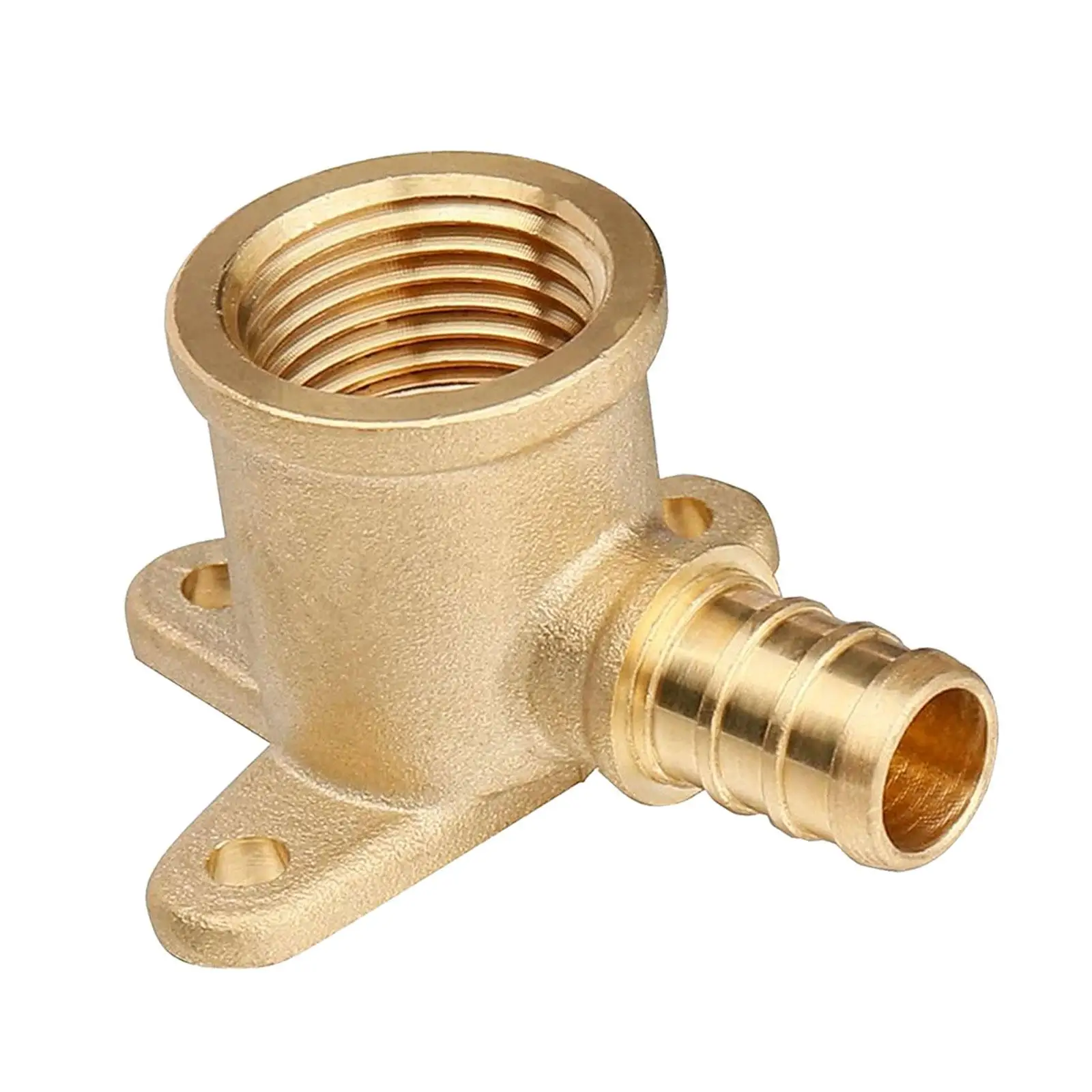 Copper Drop Ear Elbow PEX Crimp Fitting for Shower Head Adapter Brass Pipe Connector Rust Resistant for Plumbing Use