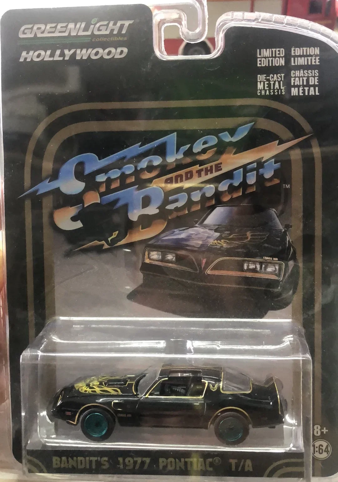 

1:64 1977 Pontiac Trans Am - Smokey Firebird Diecast Metal Alloy Model Car Toys For Gift Collection ornament