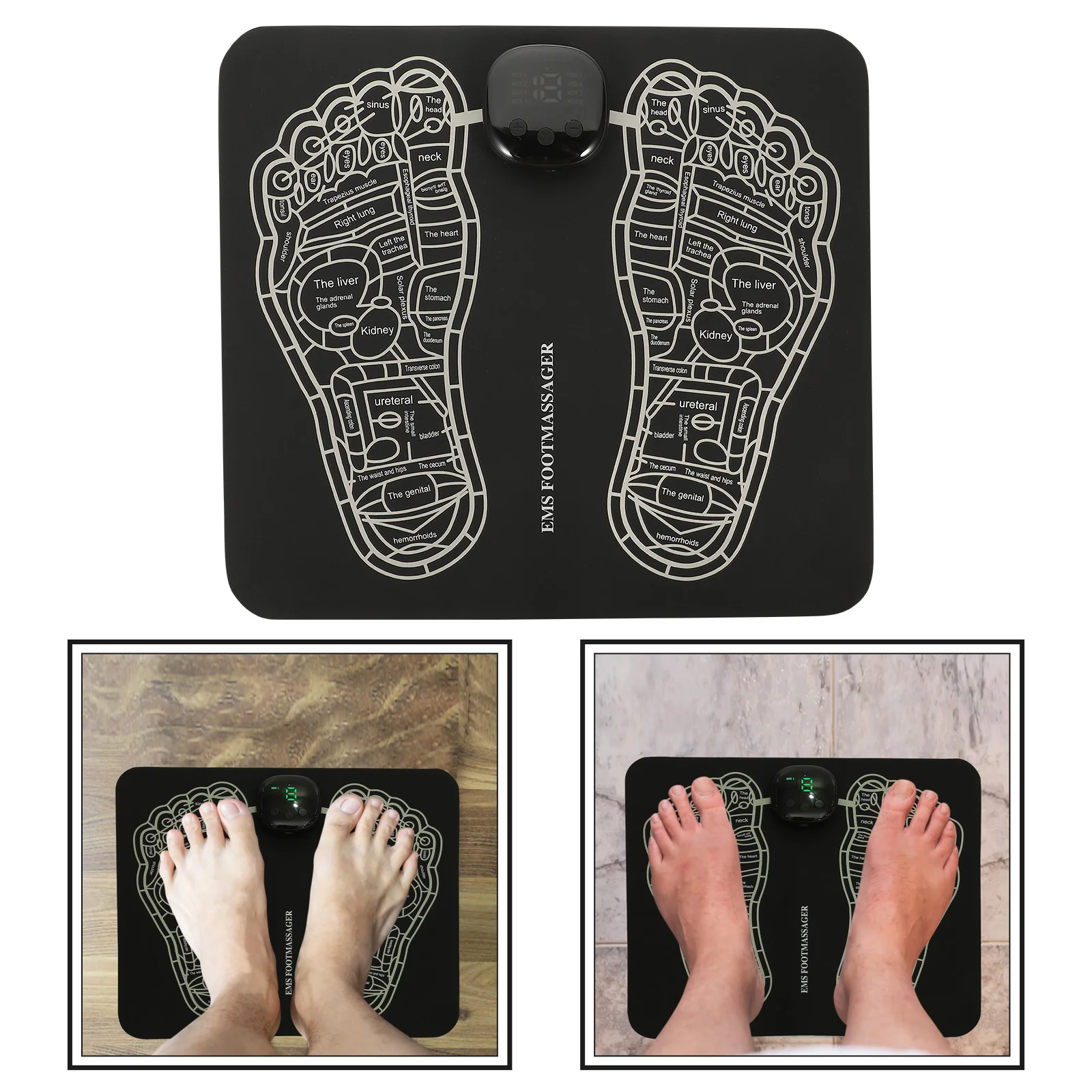 1 Set Foot Sole Massager Foot Massaging Mat Electric Foot Massage Pad Foot Stimulator Feet Massager Foot Sole Massage Pad